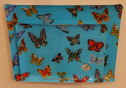 Butterfly trays blue
