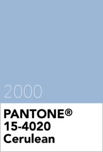 Cerulean Blue, the 2000 Pantone Color of the year